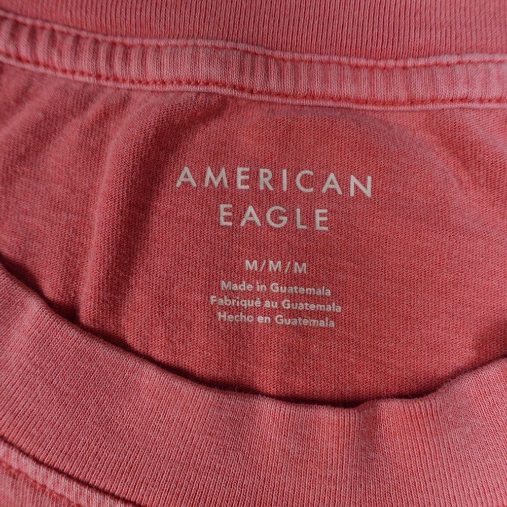 American Eagle Top Men Medium Red Hot Diggity Dog Graphic Short Sleeve Tee - Picture 2 of 12